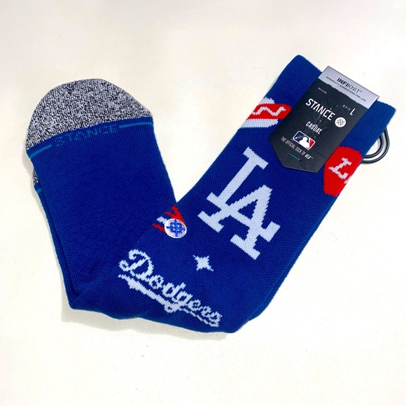 Stance x MLB Men's LA Landmark Dodgers Crew Socks Size Large L (9-13) - Picture 1 of 5